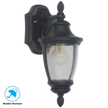 Load image into Gallery viewer, Home Decorators Wilkerson 23453 1-Light Black Outdoor Wall Mount 1001564313