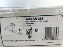 Load image into Gallery viewer, Delta Linden 4453-AR-DST Standard Sprayer Kitchen Faucet Arctic Stainless