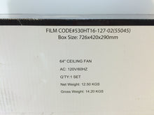 Load image into Gallery viewer, Hunter Prestige Torrence 55045 64" Provence Crackle Bronze Ceiling Fan