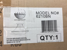 Load image into Gallery viewer, Trans Globe Stewart 3-Light Brushed Nickel Semi-Flush Mount Light 6210BN