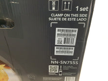 Load image into Gallery viewer, Panasonic NN-SN755S 1.6 Cu Ft 1250W 15" Stainless Steel Black Microwave