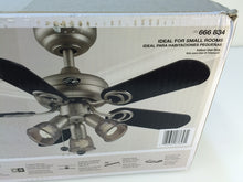 Load image into Gallery viewer, Hampton Bay San Marino 36 in. Brushed Steel Ceiling Fan 666834