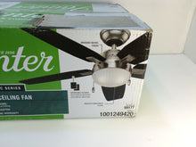 Load image into Gallery viewer, Hunter 59177 Antero 46" Indoor Brushed Nickel Ceiling Fan w/ Light 1001249420