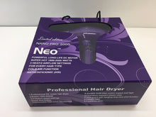 Load image into Gallery viewer, Neo Nano Pro 2000 Ionic Hair Blow Dryer - Super Hot 1800-2000 Watts - Purple