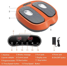 Load image into Gallery viewer, Power Legs Vibration Plate Foot Massager Platform with Rotating Acupressure Head