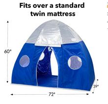 Load image into Gallery viewer, HearthSong Galactic Bed Tent With Starburst LED Light 730609