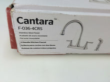 Load image into Gallery viewer, Pfister Cantara F-036-4CRS 2-Handle Side Sprayer Kitchen Faucet Stainless Steel