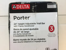 Load image into Gallery viewer, Delta 75806 Porter 3-Spray Wall Bar Shower Kit in Chrome
