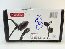 Load image into Gallery viewer, Delta 142984-OB-I20 Porter In2ition 2-In-1 1-Handle 4-Spray Shower Faucet, ORB