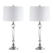 Load image into Gallery viewer, JONATHAN Y Emma 29.5 in. Clear Crystal Table Lamp JYL2048A-SET2 (Set of 2)