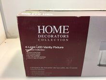 Load image into Gallery viewer, HDC 22814 40W Equivalent 4-Light Brushed Nickel Integrated LED Vanity Light