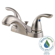 Load image into Gallery viewer, Pfister LF-WL2-230K Classic 4" Centerset 2-Handle Bathroom Faucet Brush Nickel