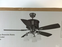 Load image into Gallery viewer, Hampton Bay AC438-VPW Garrison 52 in. Indoor Gunmetal Ceiling Fan 640656