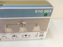 Load image into Gallery viewer, Hampton Bay EGM1393A-4/BN 3-Light Brushed Nickel Vanity Light 610563
