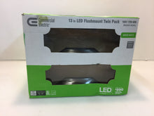 Load image into Gallery viewer, (2pk) Commercial Electric JAL8011L/BN 13" Brushed Nickel Flushmount 1001720499