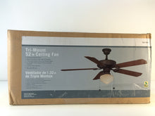 Load image into Gallery viewer, Hampton Bay YG269-ORB Tri-mount 52" Oil Rubbed Bronze Ceiling Fan 924656