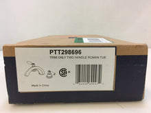 Load image into Gallery viewer, Peerless PTT298696 2-Handle Deck-Mount Roman Tub Faucet Trim Kit Chrome