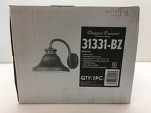 Load image into Gallery viewer, Designers Fountain Bayport Bronze Outdoor Wall-Mount Lantern Sconce 31331-BZ