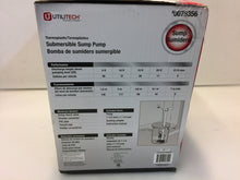 Load image into Gallery viewer, Utilitech PPSP33 0.33 HP Thermoplastic Submersible Utility Pump 79356