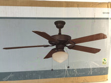 Load image into Gallery viewer, Hampton Bay YG269-ORB Tri-mount 52" Oil Rubbed Bronze Ceiling Fan 924656