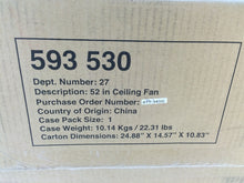 Load image into Gallery viewer, Hampton Bay YG394-ORB Chastain II 52 in. Oil-Rubbed Bronze Ceiling Fan 593530