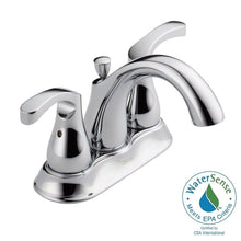 Load image into Gallery viewer, Delta 25702LF-ECO Denim 4 in. Centerset 2-Handle Bathroom Faucet in Chrome