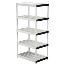 Load image into Gallery viewer, HDX 72 in. H x 36 in. W x 24 in. D 5 Shelf Plastic Ventilated Storage Shelving
