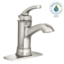 Load image into Gallery viewer, Moen Hensley WS84414MSRN 1-Handle Bathroom Faucet Spot Resist Brushed Nickel