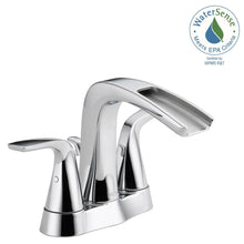 Load image into Gallery viewer, Delta Tolva 25724LF-ECO 4" Centerset 2-Handle Bathroom Faucet in Chrome