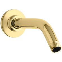 Load image into Gallery viewer, Kohler K-7397-PB 7-1/2 in. Shower Arm and Flange in Vibrant Polished Brass
