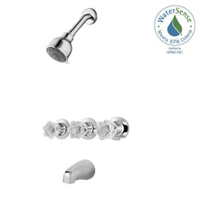 Load image into Gallery viewer, Pfister 801-WS-BDCC Bedford 3-Handle Tub and Shower Faucet in Polished Chrome