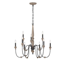 Load image into Gallery viewer, World Imports WI9741-42 Capra 9-Light Rust Chandelier