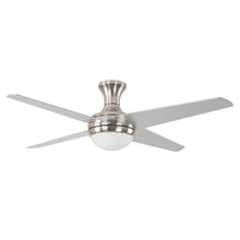 Load image into Gallery viewer, Yosemite Home Decor 52" Bright Brushed Nickel Ceiling Fan TAYSOM-BBN