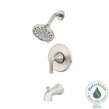 Load image into Gallery viewer, Pfister 8P8-WS2LRSGS Ladera 1-Handle 3-Spray Tub & Shower Faucet Brushed Nickel