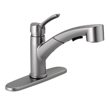 Load image into Gallery viewer, Delta Collins 1-Handle Sprayer Kitchen Faucet in Arctic Stainless 4140-AR-DST