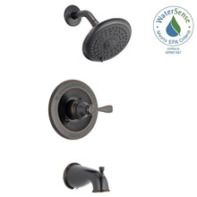 Load image into Gallery viewer, Delta 144984-OB-A Porter 1-Handle 3-Spray Tub Shower Faucet, Oil Rubbed Bronze