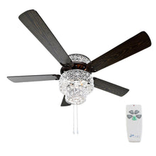 Load image into Gallery viewer, River of Goods 16554S 52 in. Silver Punched Metal Ceiling Fan