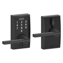 Load image into Gallery viewer, Schlage FE695 CEN 622 LAT Touch Century Lock with Latitude Lever, Matte Black