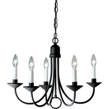 Load image into Gallery viewer, Progress Lighting P4008-31 21" 5-Light Textured Black Chandelier