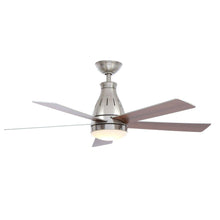 Load image into Gallery viewer, Hampton Bay Cobram CF548KR-CL160 48" Brushed Nickel Ceiling Fan 609619