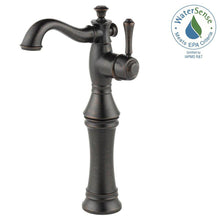 Load image into Gallery viewer, Delta 797LF-RB Cassidy 1-Handle 1-Hole Bath Faucet with Riser, Venetian Bronze