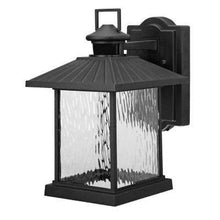 Load image into Gallery viewer, Hampton Bay Lumsden Wall-mount Black LED Motion Sensor Lantern 10000001784