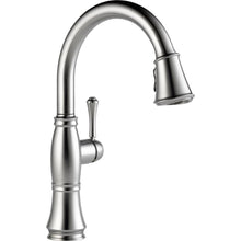 Load image into Gallery viewer, Delta 9197-AR-DST Cassidy 1-Handle Pull-Down Kitchen Faucet Arctic Stainless