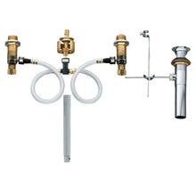 Load image into Gallery viewer, MOEN 9000 Widespread Bathroom Faucet Rough-In Valve w/ Drain Assembly 1/2" IPS