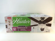 Load image into Gallery viewer, Hunter 53031 Fairhaven 52 in. Antique Pewter Indoor Ceiling Fan with Light Kit