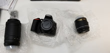 Load image into Gallery viewer, Nikon D5600 24.2MP DSLR Camera w/ 18-55mm f/3.5-5.6G VR & 70-300mm f/4.5-6.3G ED