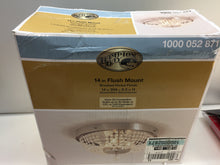 Load image into Gallery viewer, Hampton Bay 82374 BN 14" 3-Light Brushed Nickel Flush Mount with Crystal Accents