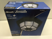 Load image into Gallery viewer, Heath Zenith HZ-4300-BK 4-Light Black Motion Activated Octagonal Ceiling Light