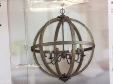 Load image into Gallery viewer, Progress Lighting P400129-148 Keowee 24.13" 6-Light Artisan Iron Orb Chandelier
