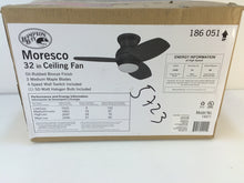 Load image into Gallery viewer, Hampton Bay 14411 Moresco 32 in. Oil Rubbed Bronze Ceiling Fan 186051